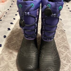 Girls Merrell Purple and Black Winter Boots